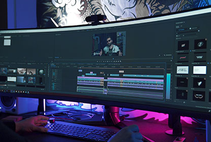 video production company dubai editing software user interface
